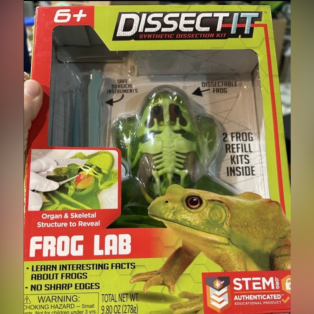 Dissect-It Simulated Synthetic Lab FROG Dissection STEM Toy Science Homeschool.
